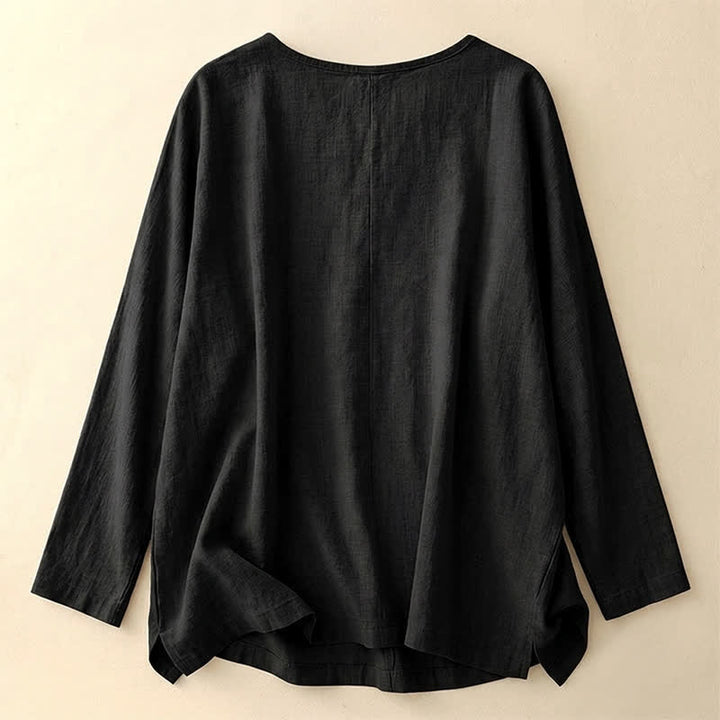 T-shirt da donna a maniche corte, girocollo, modello ampio, con stampa Buddha Stones. - image 40