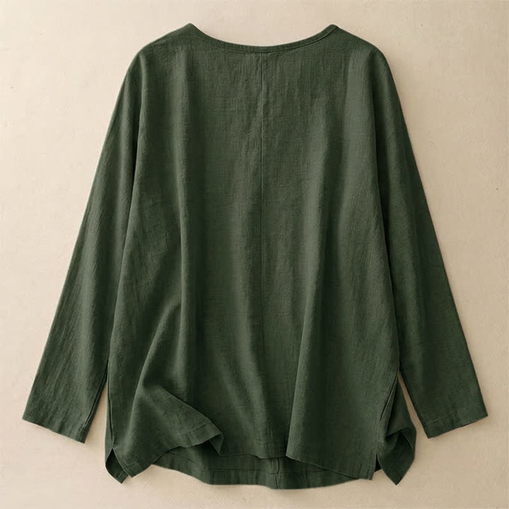 T-shirt da donna a maniche corte, girocollo, modello ampio, con stampa Buddha Stones. - image 38