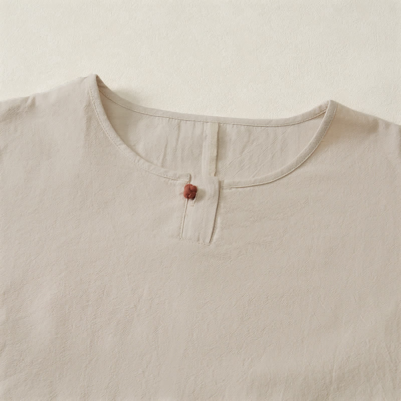 T-shirt da donna a maniche corte, girocollo, modello ampio, con stampa Buddha Stones. - image 30