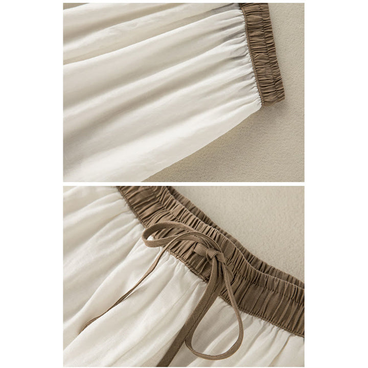 Pantaloni harem da donna in cotone con coulisse e tasche Buddha Stones - image 8