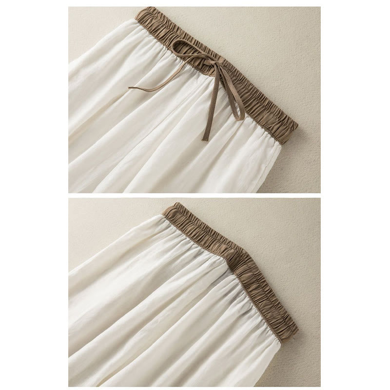 Pantaloni harem da donna in cotone con coulisse e tasche Buddha Stones - image 9