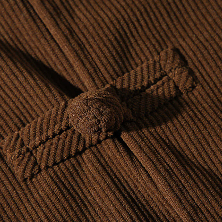 Buddha Stones Giacca da uomo in cotone tinta unita, stile Tang, con bottoni a rana, per autunno/inverno. - image 12