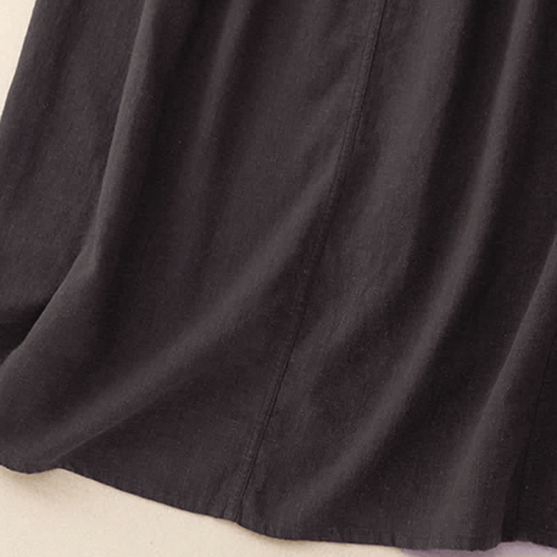 Gonna da donna a trapezio con coulisse e vita elasticizzata, decorata Buddha Stones. - image 17
