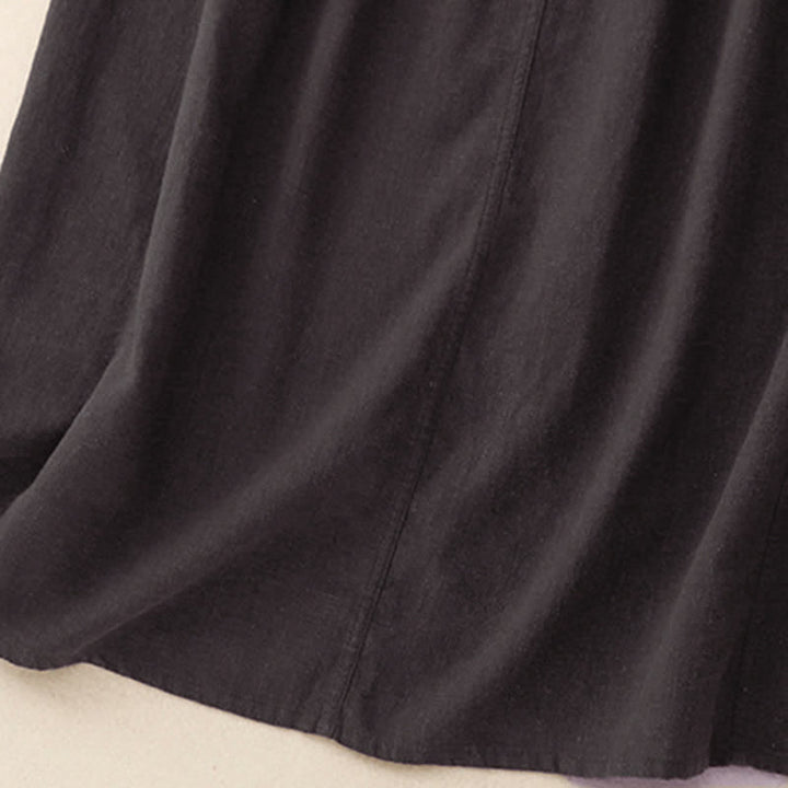 Gonna da donna a trapezio con coulisse e vita elasticizzata, decorata Buddha Stones. - image 17