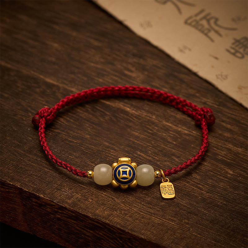 Buddha Stones Braccialetto di forza intrecciato a mano con cordino rosso tartaruga - image 19