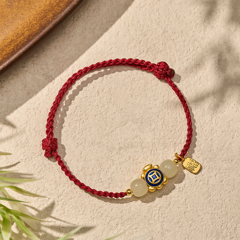Buddha Stones Braccialetto di forza intrecciato a mano con cordino rosso tartaruga - image 18