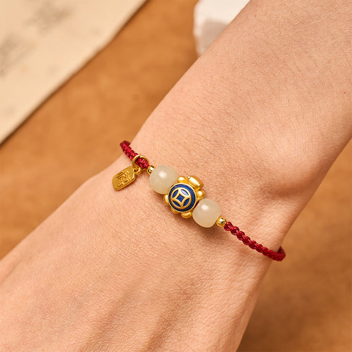Buddha Stones Braccialetto di forza intrecciato a mano con cordino rosso tartaruga - image 21