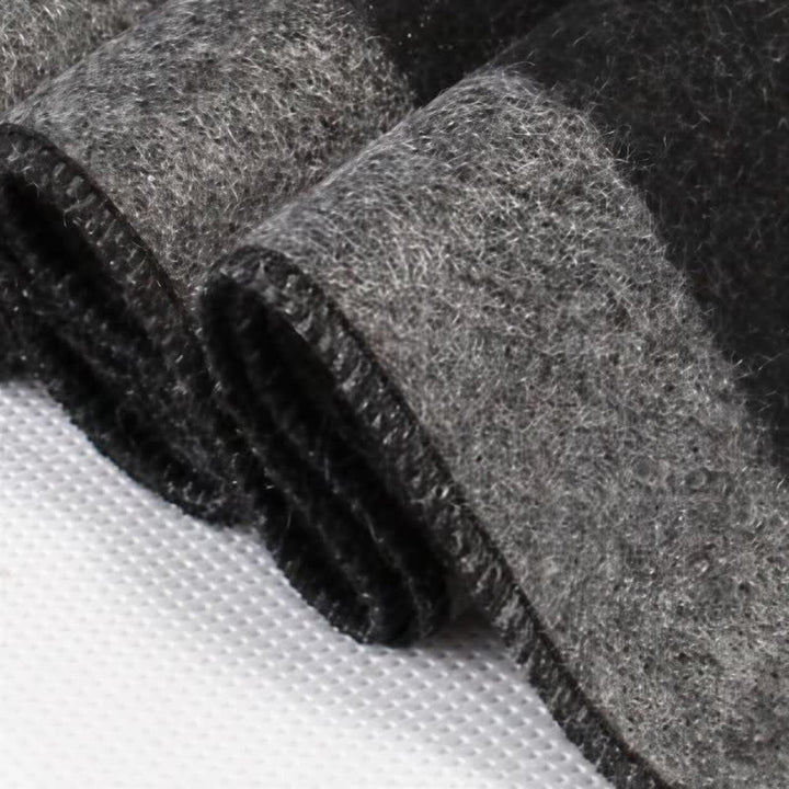 Sciarpa da uomo avvolgente con nappe e motivo a righe urbane, ideale per l'autunno e l'inverno, con motivo Buddha Stones. - image 26