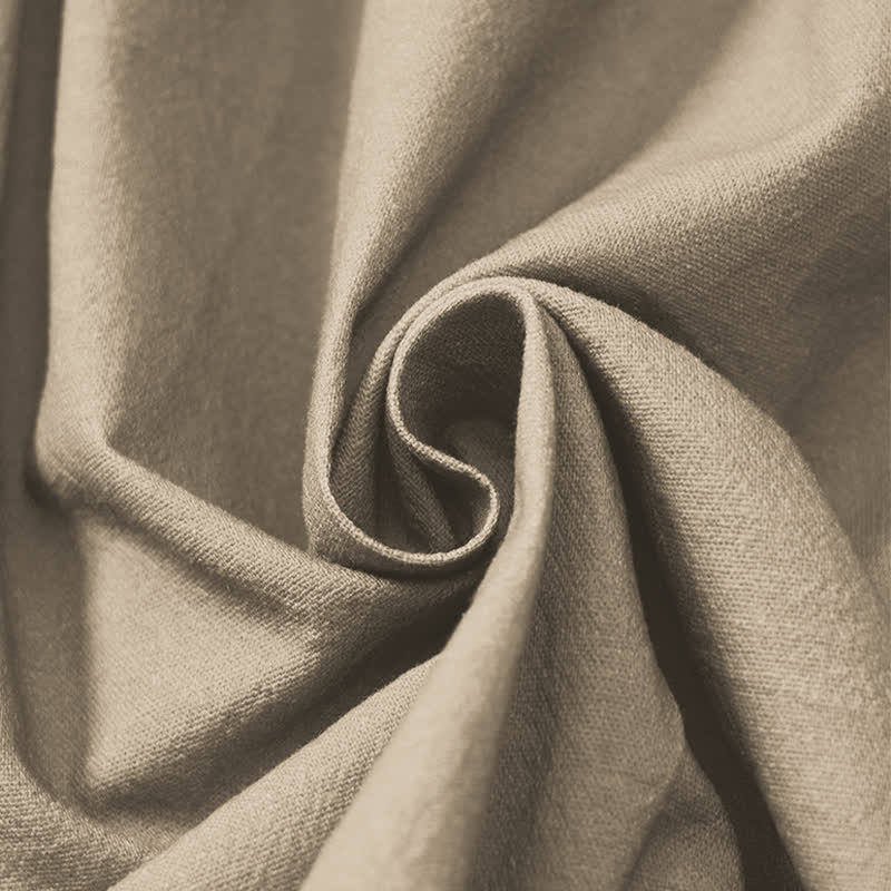 Buddha Stones Pantaloni harem da uomo in puro cotone con coulisse e tasche, fantasia a raggiera. - image 5