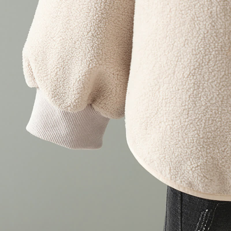 Buddha Stones Giacca invernale casual da donna con colletto alla coreana e tasche, stile Tang, tinta unita. - image 16
