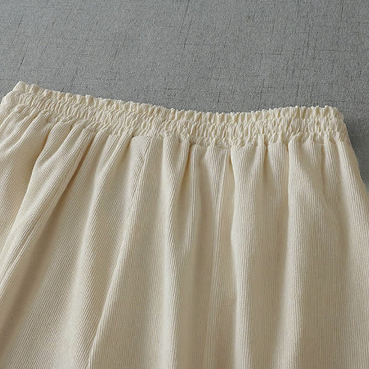 Buddha Stones Pantaloni capri da donna a gamba larga, comodi, con coulisse, tinta unita, per primavera/estate. Pantaloni casual estivi con tasca. - image 10