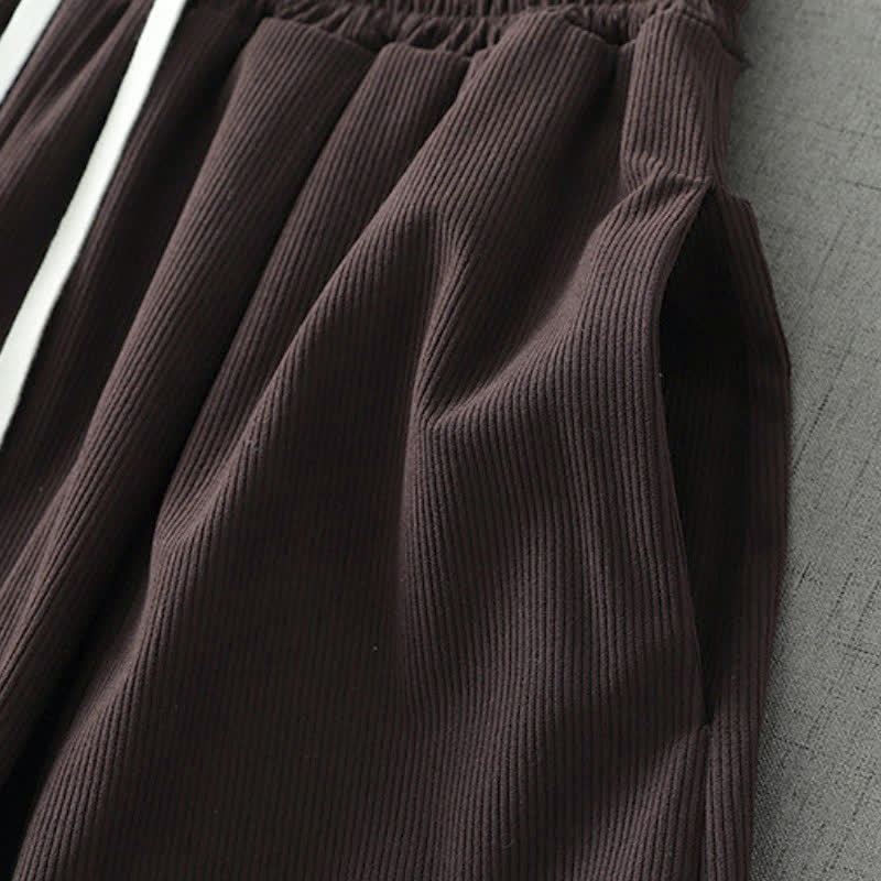Buddha Stones Pantaloni capri da donna a gamba larga, comodi, con coulisse, tinta unita, per primavera/estate. Pantaloni casual estivi con tasca. - image 6