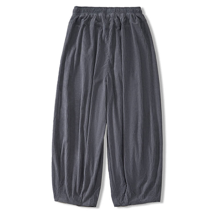Buddha Stones Pantaloni harem da uomo in velluto a coste, stile vintage, con coulisse, per autunno/inverno, casual, vintage, con tasche. - image 5