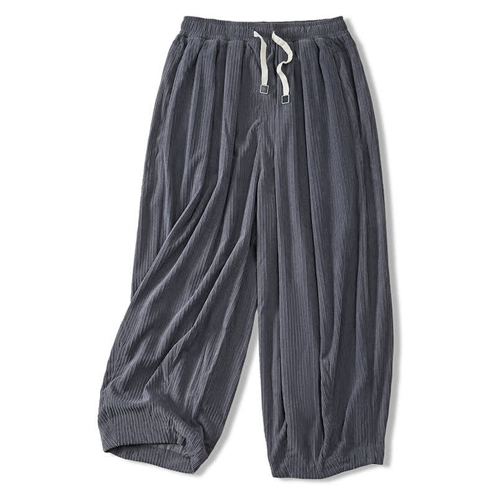 Buddha Stones Pantaloni harem da uomo in velluto a coste, stile vintage, con coulisse, per autunno/inverno, casual, vintage, con tasche. - image 4