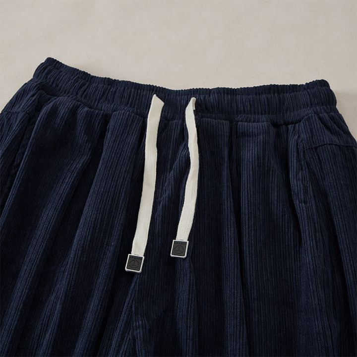 Buddha Stones Pantaloni harem da uomo in velluto a coste, stile vintage, con coulisse, per autunno/inverno, casual, vintage, con tasche. - image 12