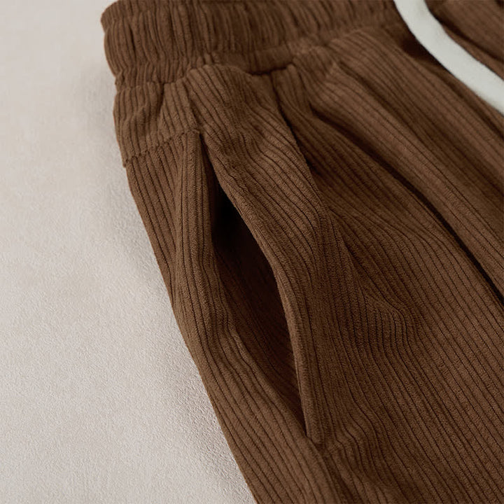 Buddha Stones Pantaloni harem da uomo in velluto a coste, stile vintage, con coulisse, per autunno/inverno, casual, vintage, con tasche. - image 30
