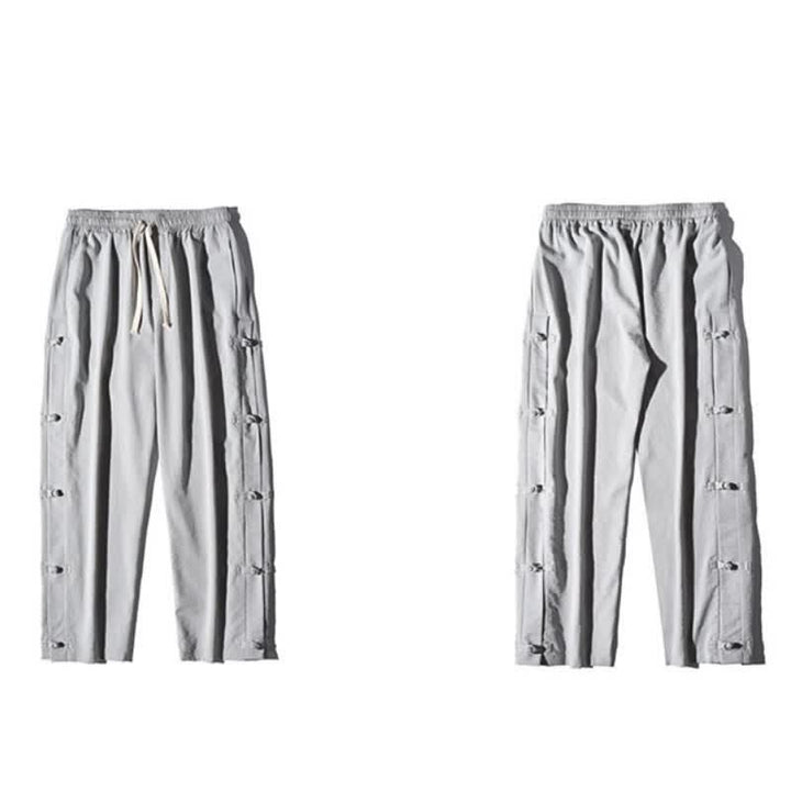 Buddha Stones Pantaloni lunghi da uomo a gamba dritta con spacchi laterali, stile Tang Crane, per primavera/estate, casual, modello dritti, con tasche. - image 34