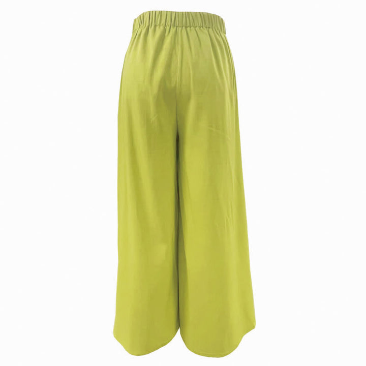 Pantaloni da donna a gamba larga con coulisse, stile retrò, con motivo Buddha Stones, perfetti per la primavera, casual e con tasche. - image 7
