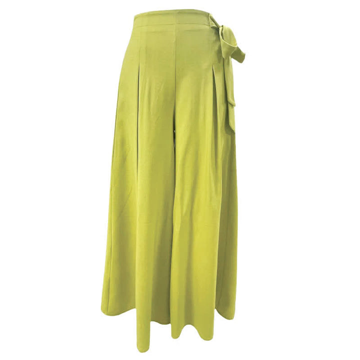 Pantaloni da donna a gamba larga con coulisse, stile retrò, con motivo Buddha Stones, perfetti per la primavera, casual e con tasche. - image 6