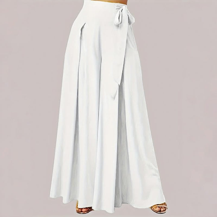 Pantaloni da donna a gamba larga con coulisse, stile retrò, con motivo Buddha Stones, perfetti per la primavera, casual e con tasche. - Bianco - US14, UK/AU18, EU46 (2XL) - image 13