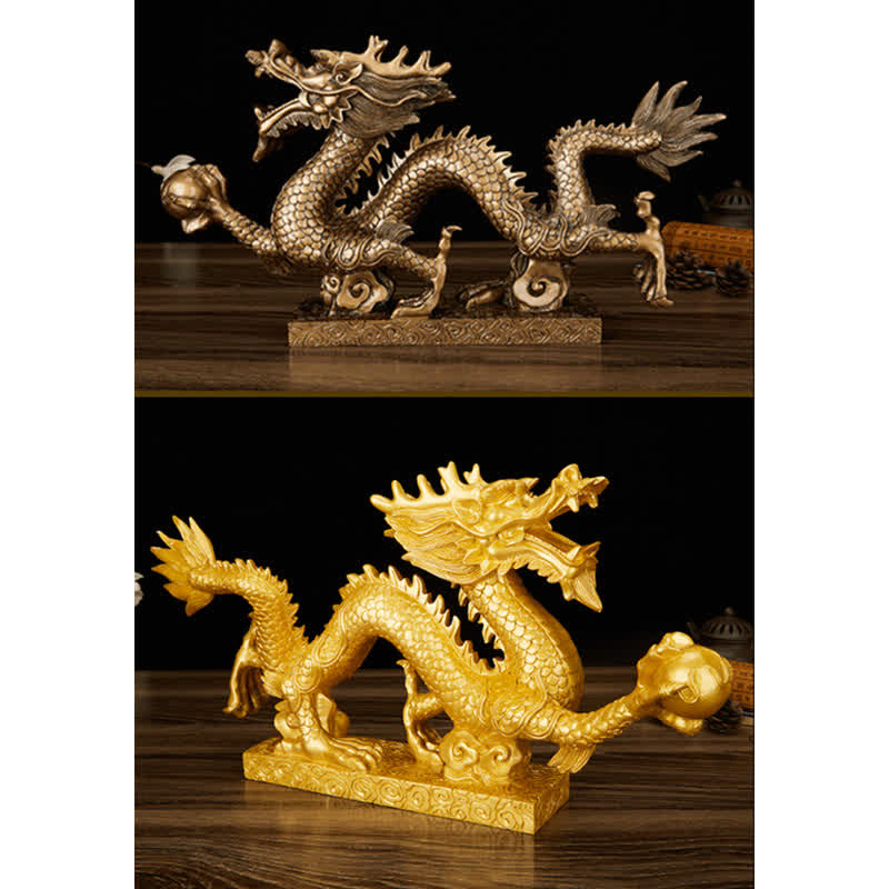 Buddha Stones Feng Shui Drago Nuvola di buon auspicio Ricchezza Fortuna Decorazione - image 21