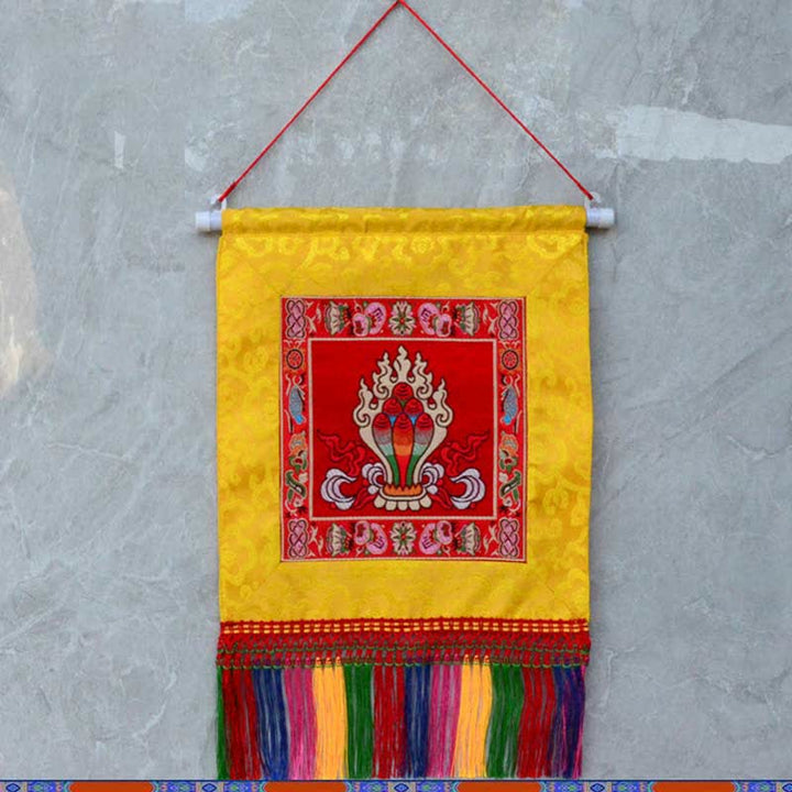 Vajra Simboli di buon auspicio Potere spirituale Arte murale