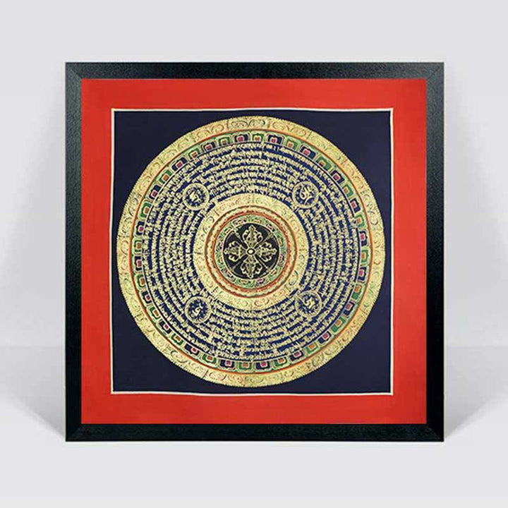 Dipinto Thangka tibetano fatto a mano, benedizione spirituale, scatola cieca, motivo a colori casuali