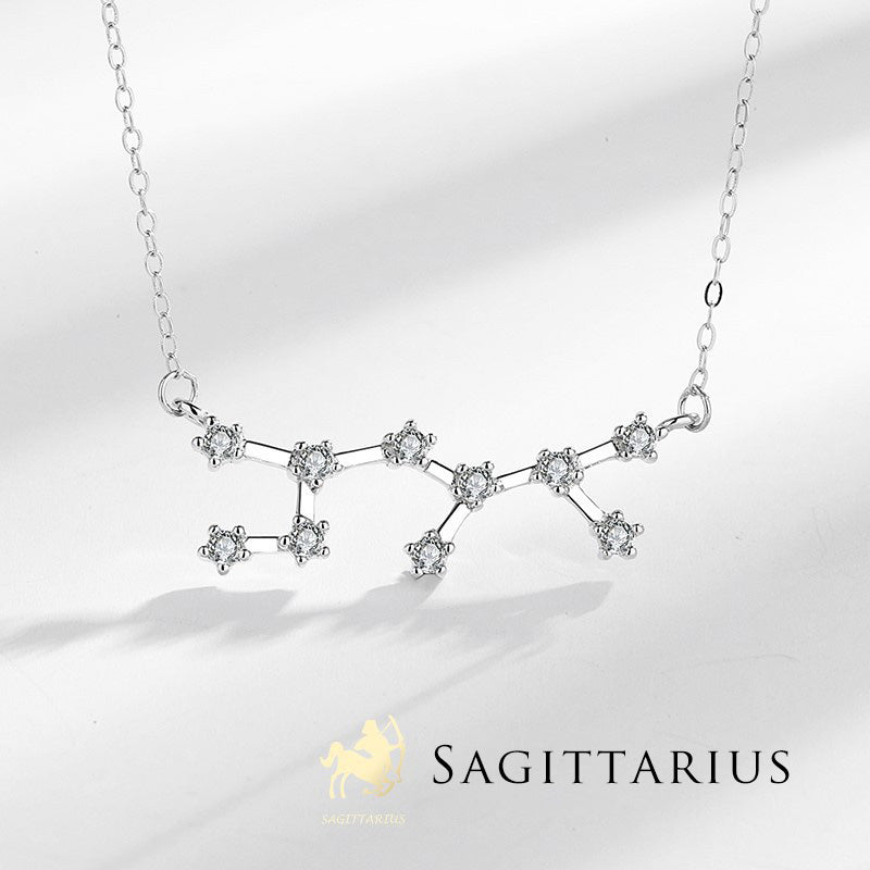 Buddha Stones 925 Sterling Silver 12 Costellazioni dello Zodiaco Astrologia Benedizione Collana Pendente - image 12