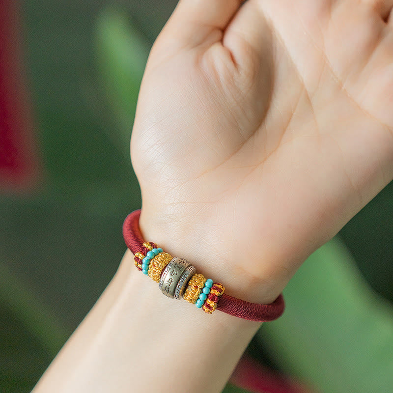 Bracciale intrecciato con amuleto Buddha Stones fatto a mano con nodo di King Kong, protezione dalla fortuna - image 3