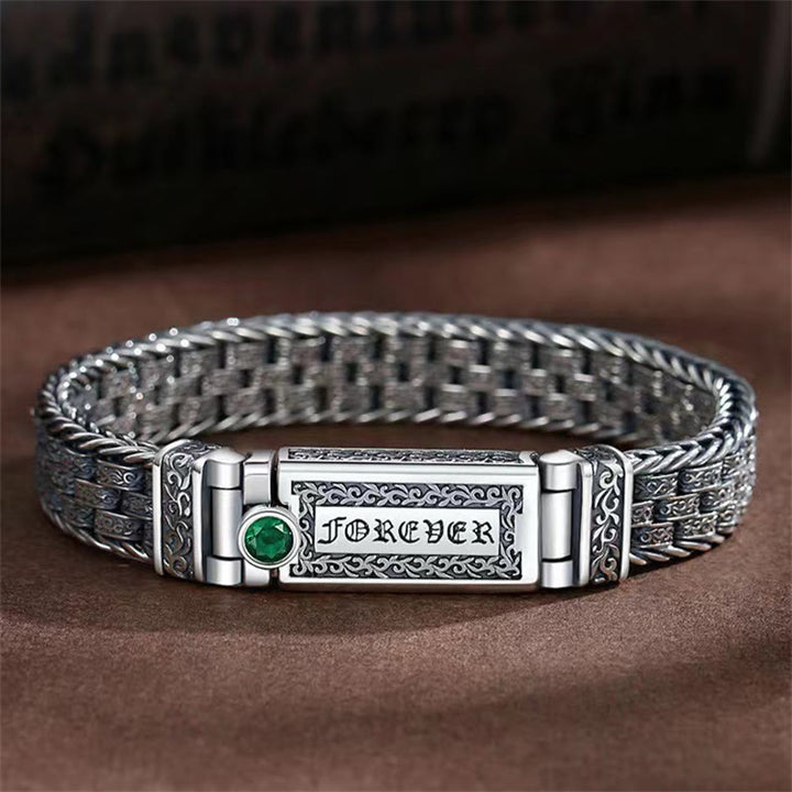 Buddha Stones Tibetano Om Mani Padme Hum Dinastia Tang Fiore Design Rame Catena Bracciale Pace