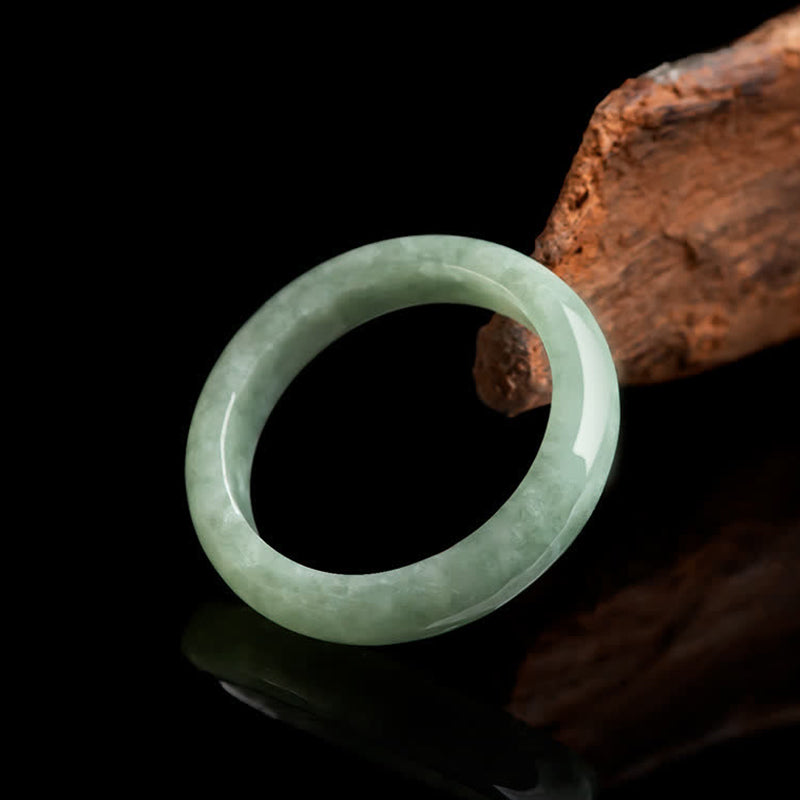 Anello Buddha Stones Natural Jade Prosperity Abbondanza