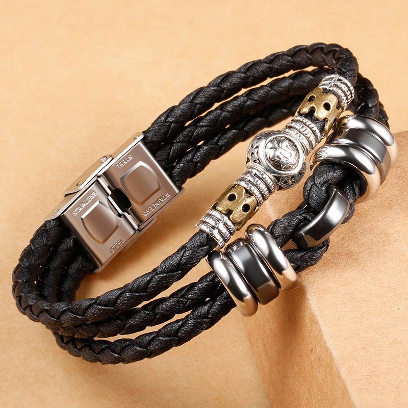 Braccialetto di protezione in ematite con le 12 costellazioni dello zodiaco Buddha Stones