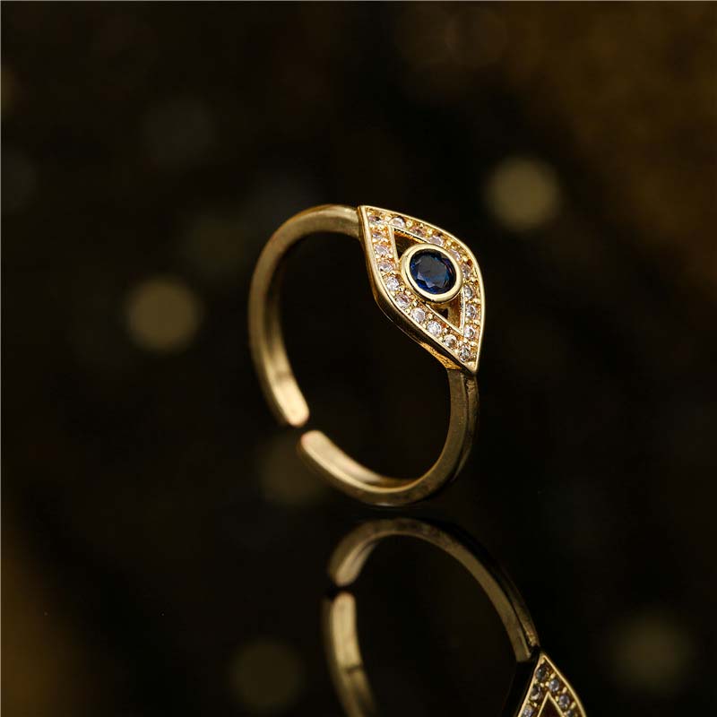 Anello di rame con benedizione per protezione dal malocchio Buddha Stones