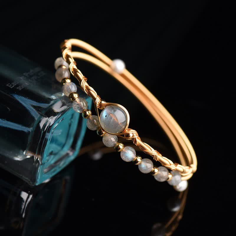 Braccialetto dell'amore curativo con pietra di luna Buddha Stones