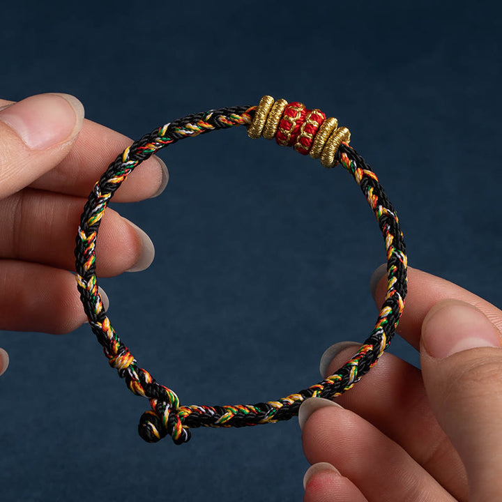 Braccialetto intrecciato fatto a mano con Buddha Stones, portafortuna e forza, in Tibet. - image 19