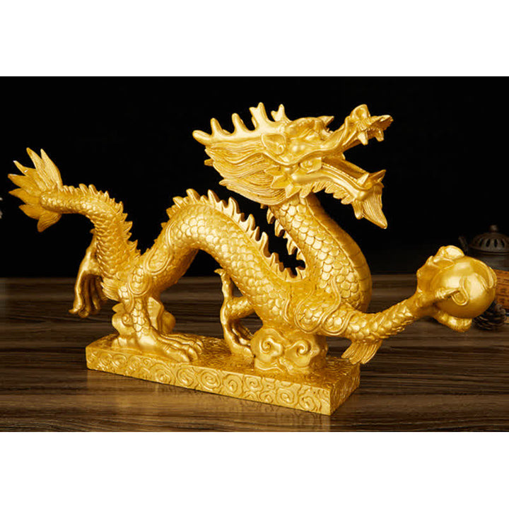 Buddha Stones Feng Shui Drago Nuvola di buon auspicio Ricchezza Fortuna Decorazione - image 7