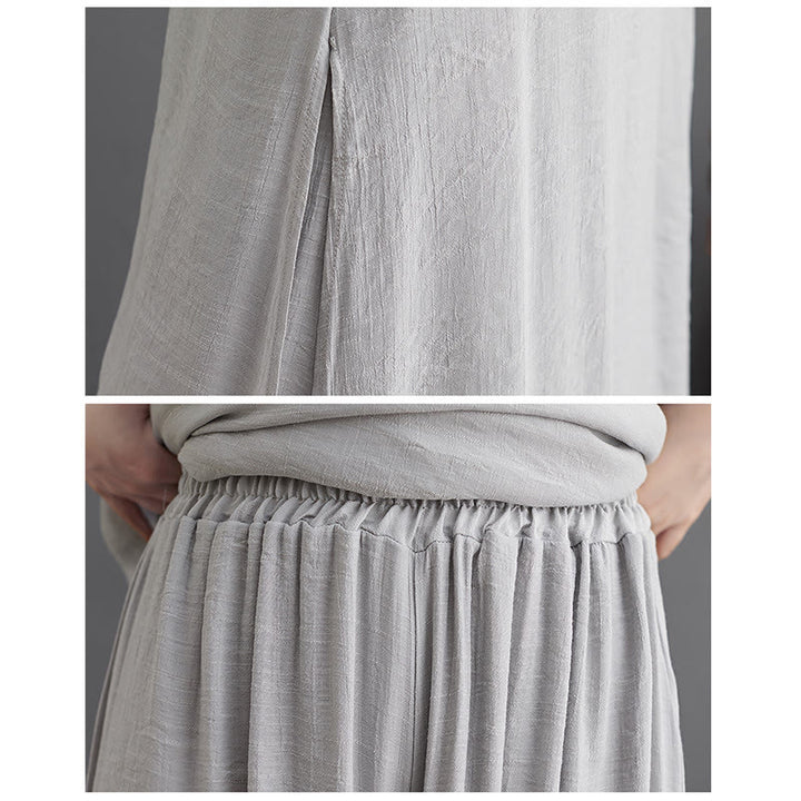 Set di abbigliamento da donna Buddha Stones dal motivo semplice per meditazione, preghiera, pratica spirituale Zen e yoga. - image 6