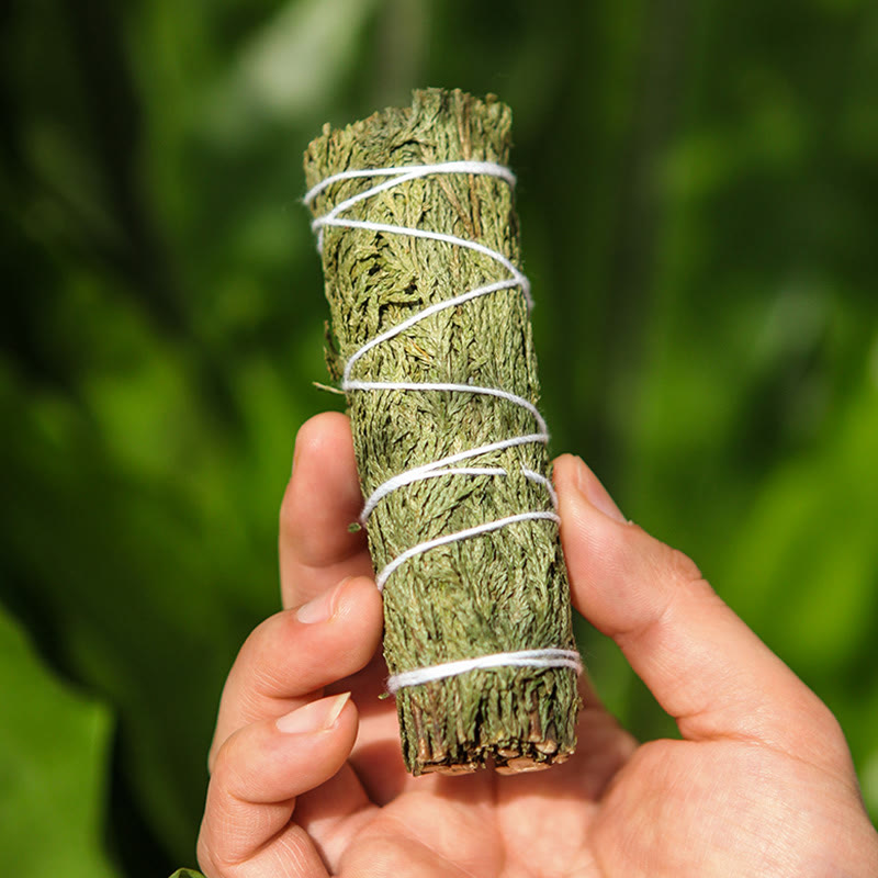 Buddha Stones Cedar Smudge Stick per la pulizia della casa Incenso Meditazione e rituali Bastoncini di cedro Bacchette di incenso