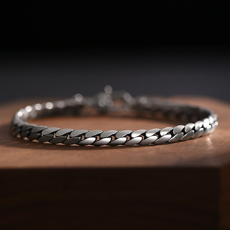 Buddha Stones Doppio Dorje Vajra Forza Punk Catena di Rame Bracciale Collana