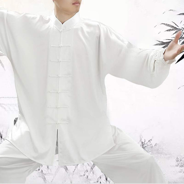 Buddha Stones Modello semplice Meditazione Preghiera Spirituale Zen Tai Chi Qigong Pratica Set di abbigliamento unisex - image 12