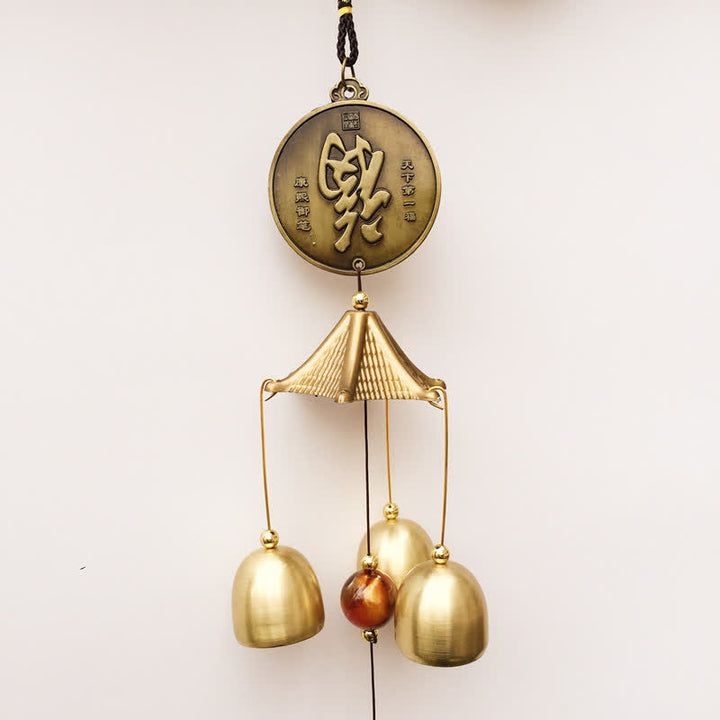 Buddha Stones Benedizione Lettera Elefante Bagua Moneta di Buon Auspicio Appeso al Muro Campanello Campana Decorazione per la Casa Fatta a Mano - image 2