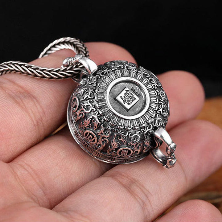 Buddha Stones Ciotola del tesoro Lingotti di monete di rame Collana di ricchezza Ciondolo