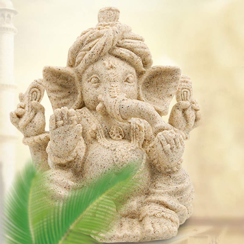 Statua dell'elefante Ganesh Ganpati Benedizione Protezione Decorazione della casa - image 1