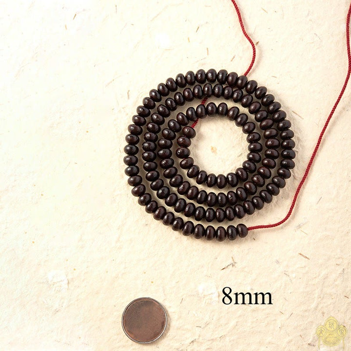 Buddha Stones Tibet naturale 108 Mala Beads Purple Bodhi Seed Bracciale della ricchezza
