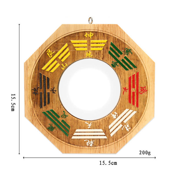 Feng Shui Bagua Mappa Peach Wood Balance Energy Map Specchio - image 8