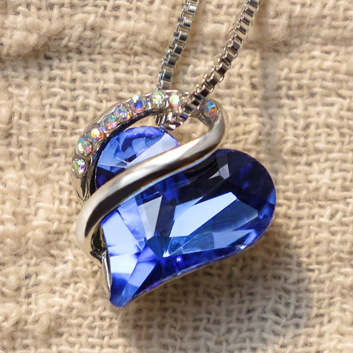 Collana con ciondolo con energia curativa, pietra portafortuna del cuore Buddha Stones d'amore