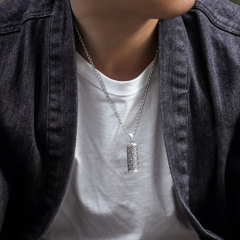 Collana con ciondolo di protezione delle sei vere parole Buddha Stones - image 4