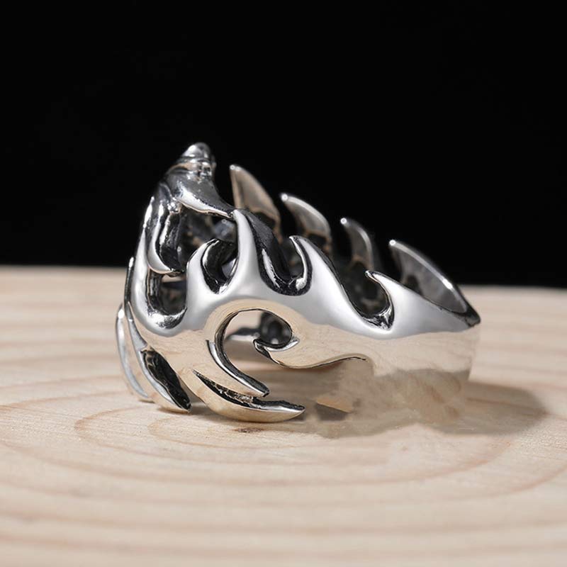 Anello regolabile con motivo a drago Buddha Stones, protezione e forza - image 12