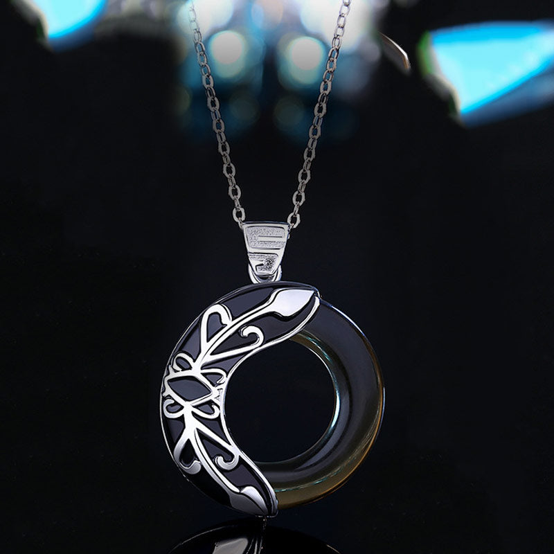 Collana con ciondolo guarigione portafortuna in rame Love Wings