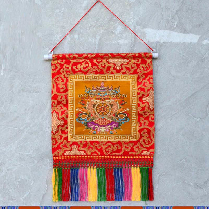 Vajra Simboli di buon auspicio Potere spirituale Arte murale